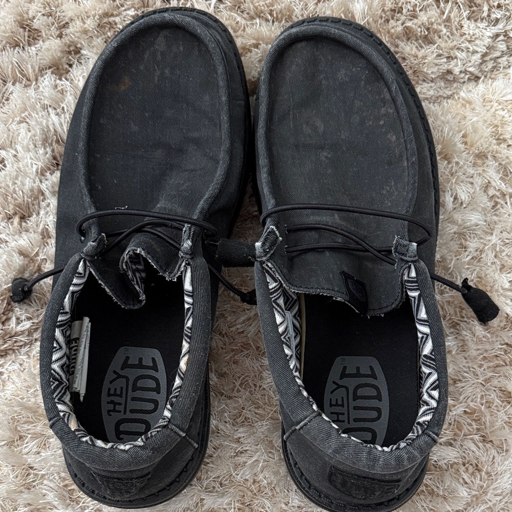 Hey Dude Men's  Charcoal Gray  Slip-On Loafers